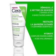 CeraVe Crème Moussante Nettoyante Hydratante Peau Normale à Sèche | 100ml