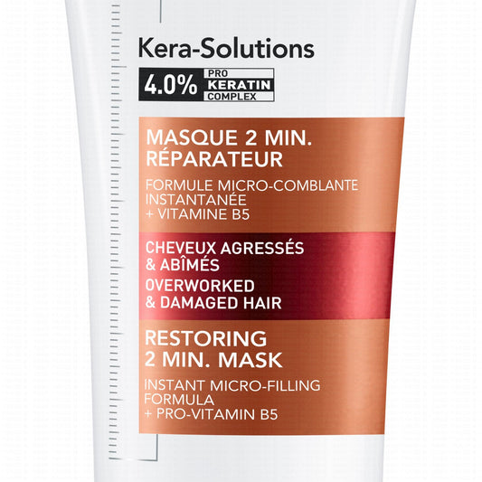 Vichy Dercos Après-Shampoing Kera-Solutions Masque 2min. Réparateur Cheveux Secs et Abîmés | 200ml