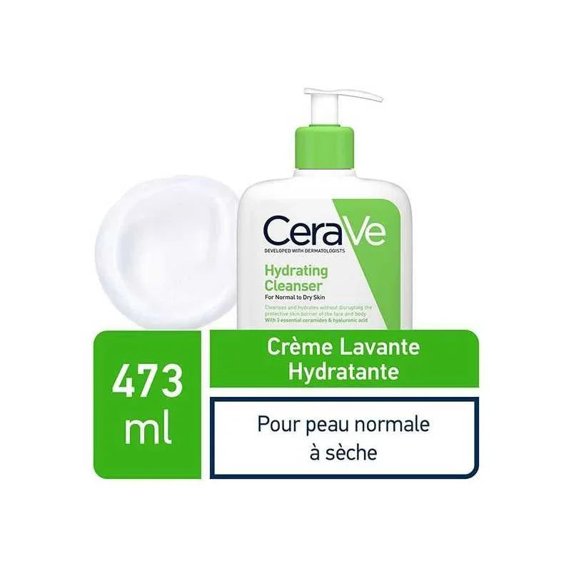 CeraVe Crème Lavante Hydratante Peau Normale à Sèche | 473ml