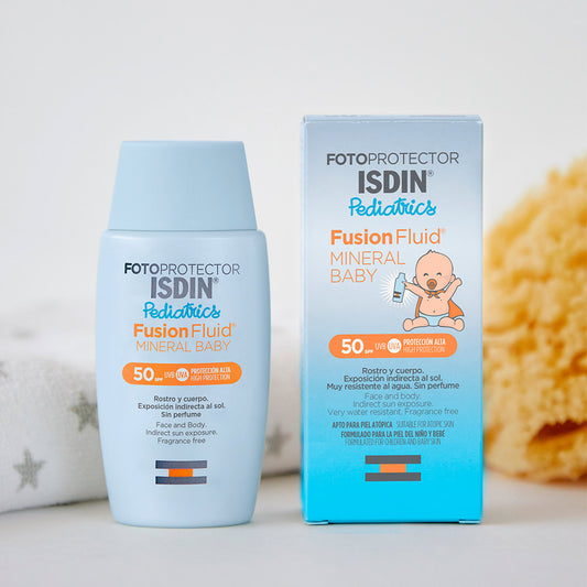 ISDIN FOTOPROTECTEUR Fusion Fluide Minérale Bébé Pédiatrie spf 50+